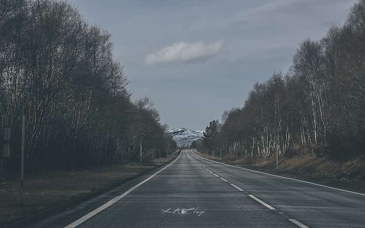 Road to Scottish Highlands