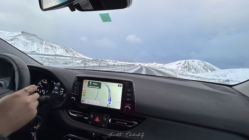 Driving in Winter in Iceland