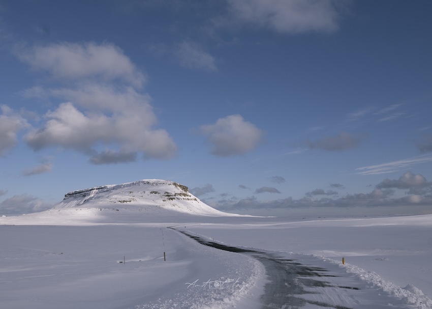 Snow Drive in Iceland