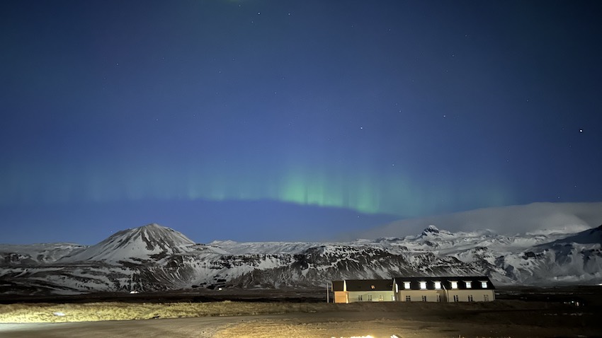 Iceland Northern Lights Captured in Phone