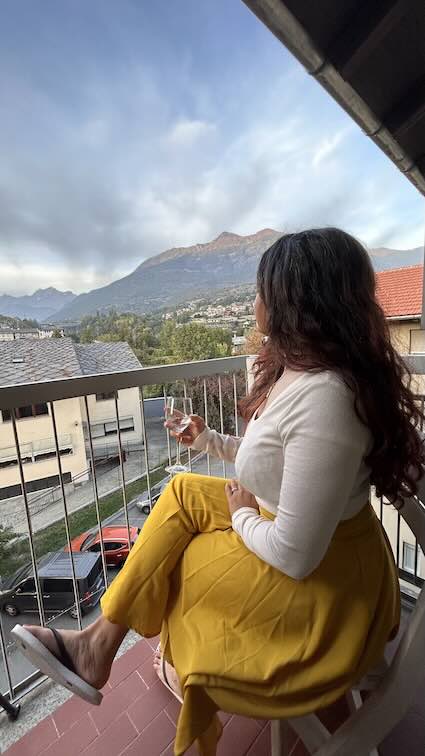 wine and alps